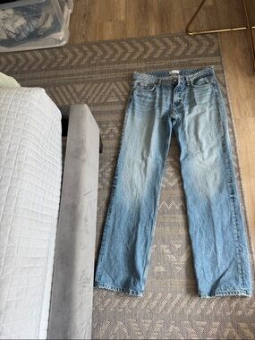 Zara Light Wash Low Rise Jeans